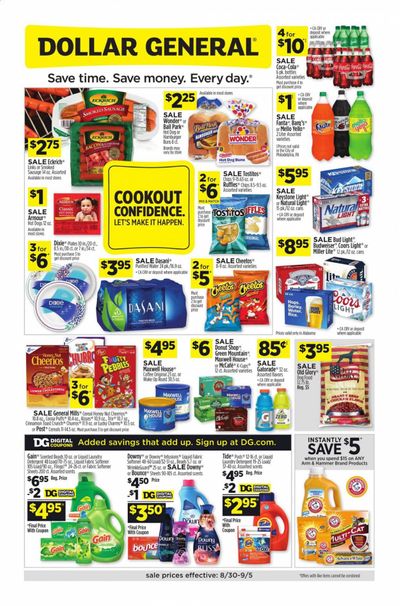 Dollar General (AL) Weekly Ad August 30 to September 5