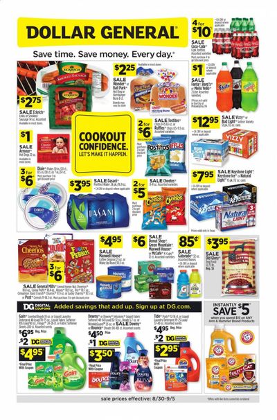 Dollar General (TX) Weekly Ad August 30 to September 5