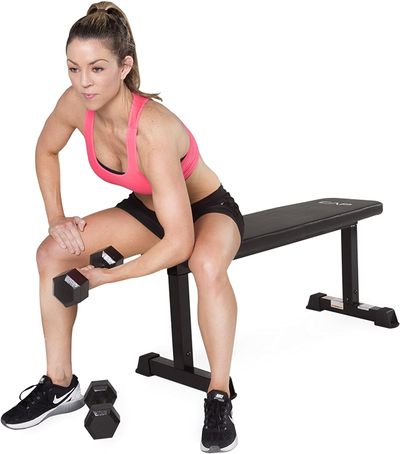 CAP Barbell Flat Weight Bench, Black On Sale for $ 67.74 at Amazon Canada