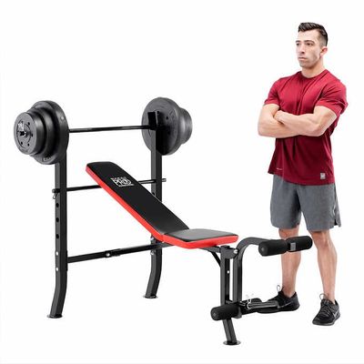 Marcy Pro Standard Bench with 45.4 kg (100 lb.) Weight Set On Sale for $259.99 at Costco Canada