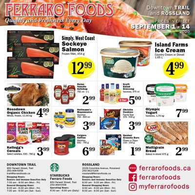 Ferraro Foods Flyer September 1 to 14