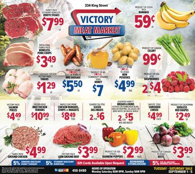 Victory Meat Market Flyer September 1 to 5