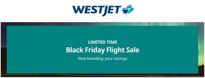 WestJet Canada Black Friday 2019 Sale!