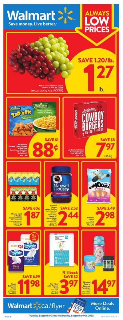 Walmart (ON) Flyer September 3 to 9