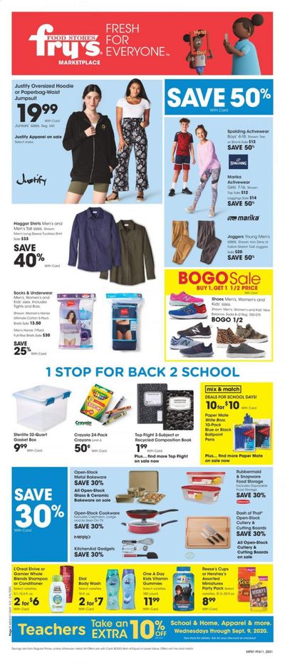 Fry’s (AZ) Weekly Ad September 2 to September 8