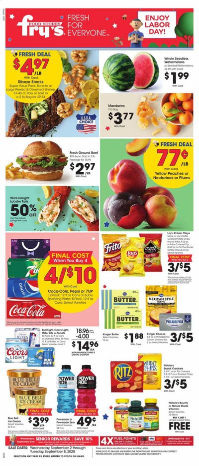 Fry’s (AZ) Weekly Ad September 2 to September 8