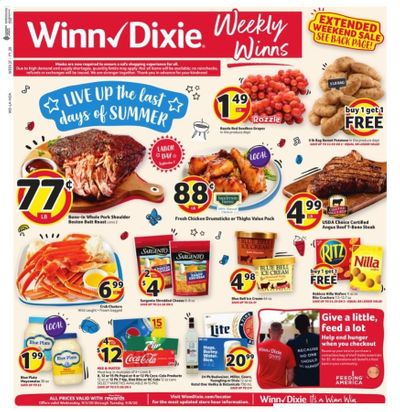 Winn Dixie Weekly Ad September 2 to September 8