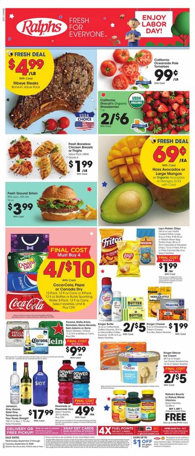 Ralphs Weekly Ad September 2 to September 8