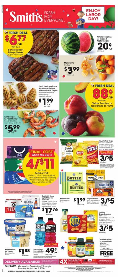 Smith's Weekly Ad September 2 to September 8