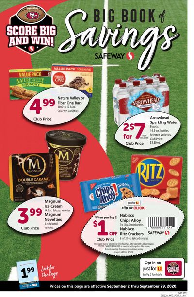Safeway Weekly Ad September 2 to September 29