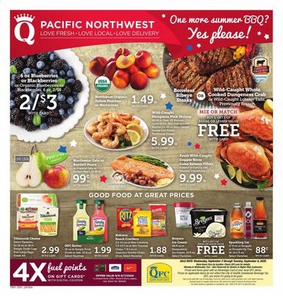 QFC Weekly Ad September 2 to September 8