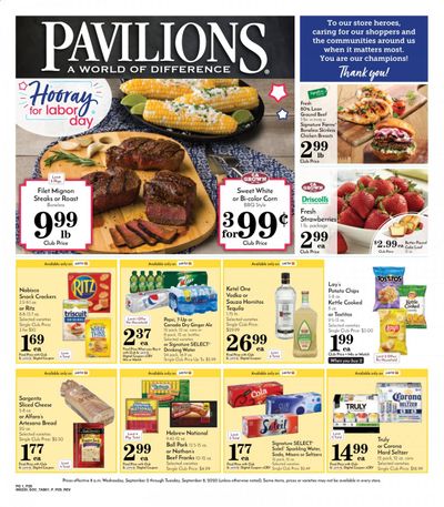 Pavilions Weekly Ad September 2 to September 8