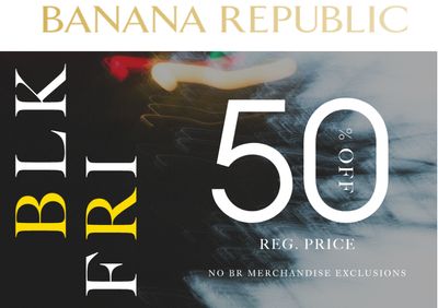 Banana Republic Black Friday 2019 Sale *Live*: Save 50% Off Regular Priced Items!