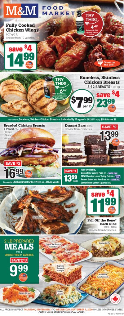 M&M Food Market (AB, BC, NWT, Yukon, NL) Flyer September 3 to 9
