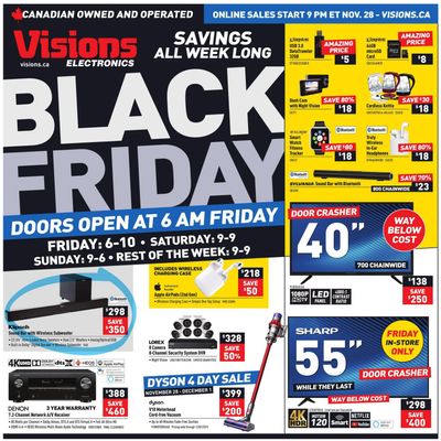 Visions Electronics Black Friday Flyer November 28 to December 5, 2019