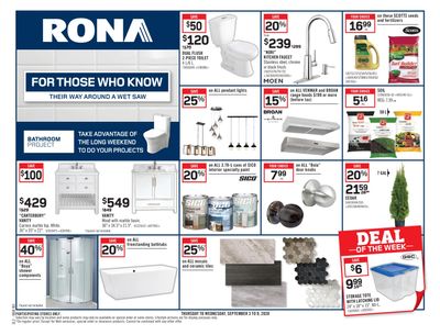Rona (Atlantic) Flyer September 3 to 9