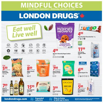 London Drugs Eat Well Live Well Flyer September 3 to 23