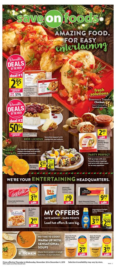 Save on Foods (SK) Flyer November 28 to December 4