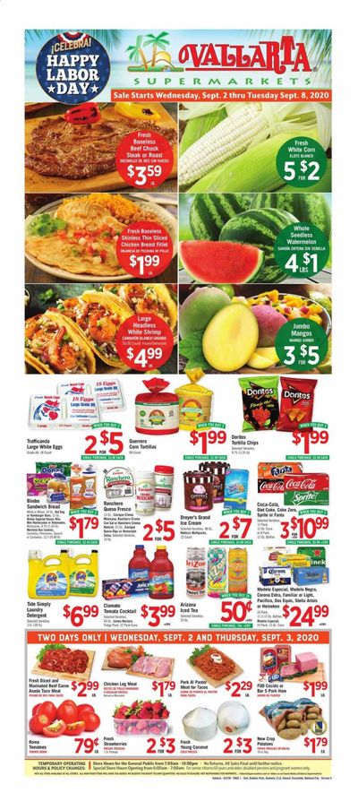 Vallarta Weekly Ad September 2 to September 8