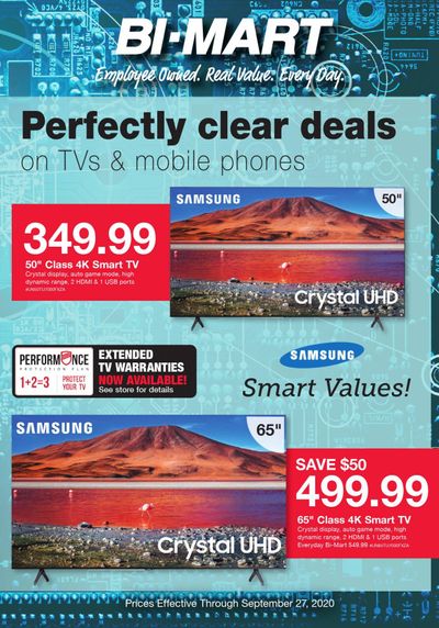 Bi-Mart Weekly Ad September 1 to September 27