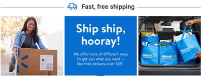 Walmart Canada FREE Shipping On Just $35 Order!