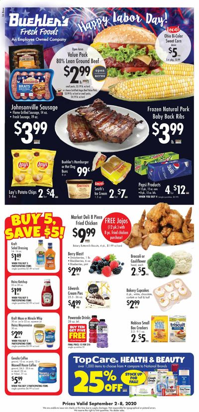 Buehler's Weekly Ad September 2 to September 8