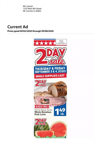 IGA Weekly Ad September 2 to September 8