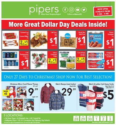 Pipers Superstore Flyer November 28 to December 3