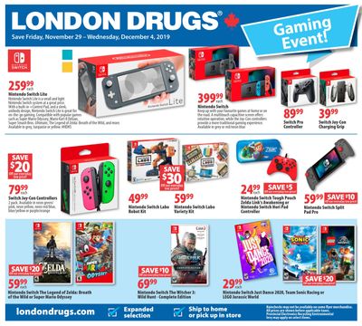 London Drugs Gaming Event Flyer November 29 to December 4
