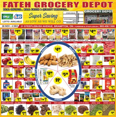 Fateh Grocery Depot Flyer November 28 to December 4
