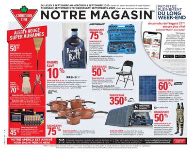 Canadian Tire (QC) Flyer September 3 to 9