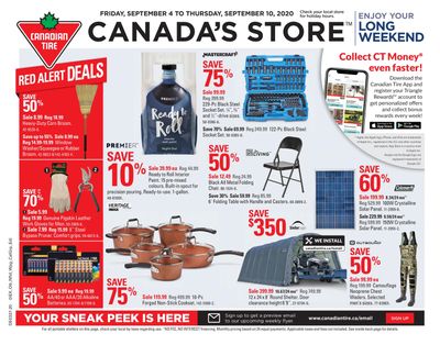 Canadian Tire (Atlantic) Flyer September 4 to 10