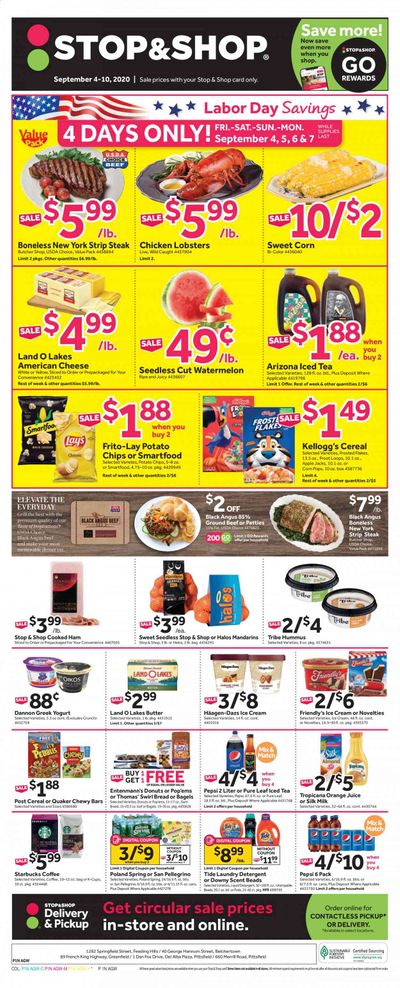 Stop & Shop (MA) Weekly Ad September 4 to September 10