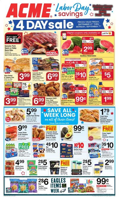 ACME Weekly Ad September 4 to September 10