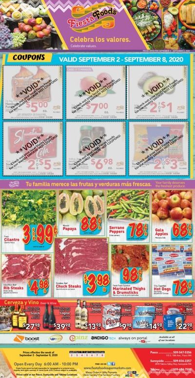 Fiesta Foods SuperMarkets (WA) Weekly Ad September 2 to September 8
