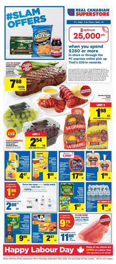 Real Canadian Superstore (West) Flyer September 4 to 10