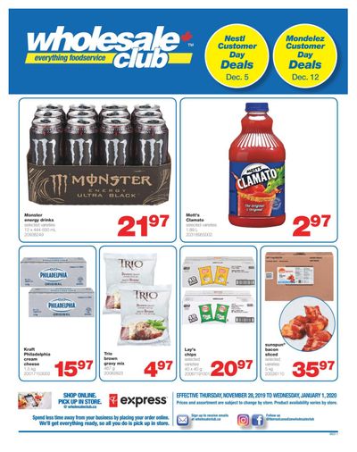 Wholesale Club (West) Flyer November 28 to January 1