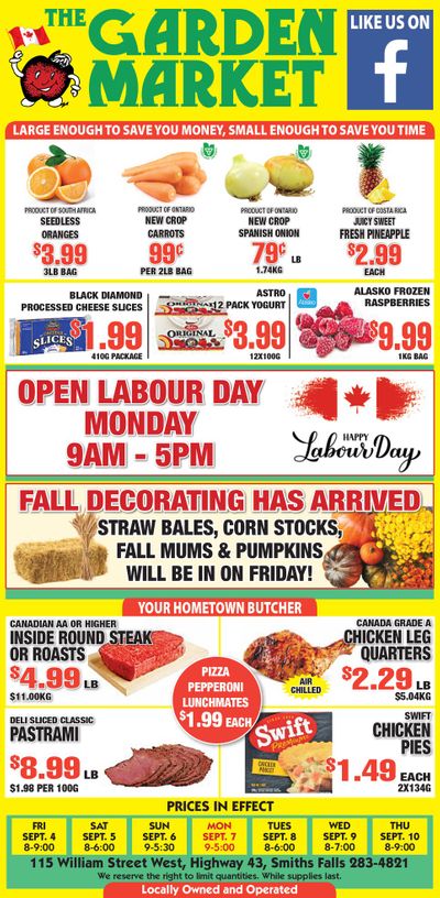 The Garden Market Flyer September 4 to 10