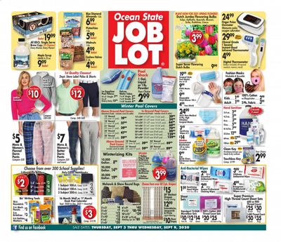 Ocean State Job Lot Weekly Ad September 3 to September 9