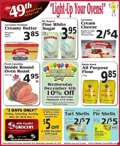 The 49th Parallel Grocery Flyer November 28 to December 4