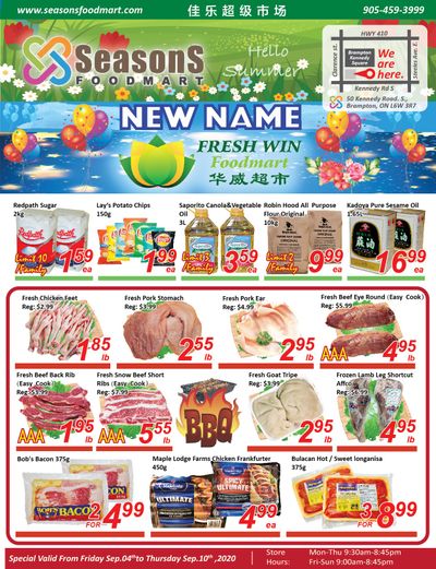 Seasons Food Mart (Brampton) Flyer September 4 to 10
