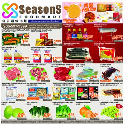 Seasons Food Mart (Thornhill) Flyer September 4 to 10