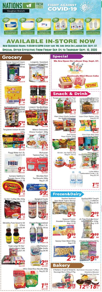 Nations Fresh Foods (Vaughan) Flyer September 4 to 10