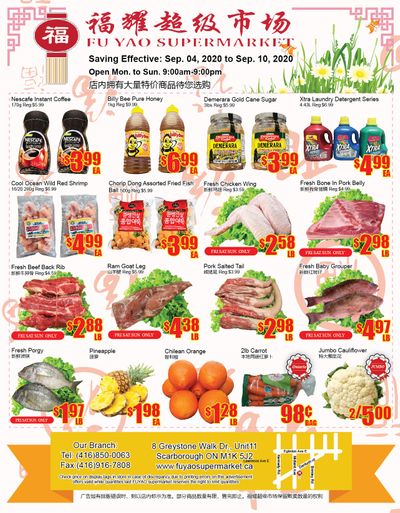 Fu Yao Supermarket Flyer September 4 to 10