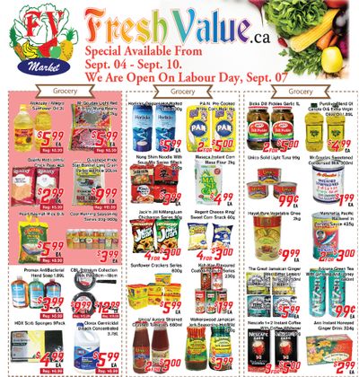 Fresh Value Flyer September 4 to 10