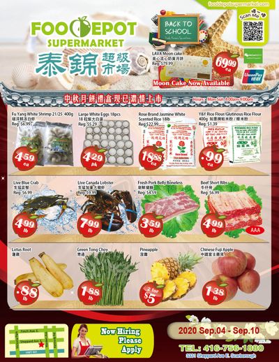 Food Depot Supermarket Flyer September 4 to 10