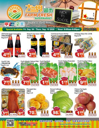 Farm Fresh Supermarket Flyer September 4 to 10