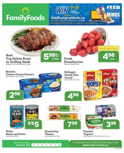 Family Foods Flyer September 4 to 10