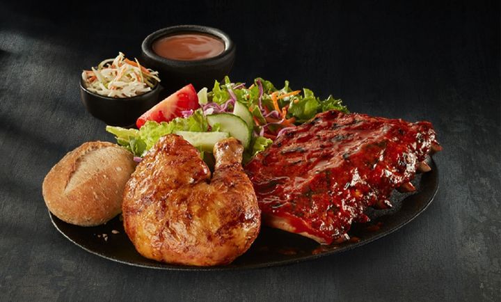 1/3 Rack Sweet Heat Ribs + Quarter Chicken at Swiss Chalet 1/3 Rack Sweet Heat Ribs + Quarter Chicken at Swiss Chalet