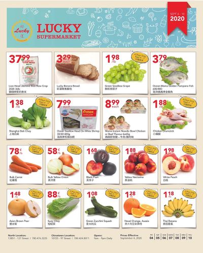 Lucky Supermarket (Edmonton) Flyer September 4 to 10